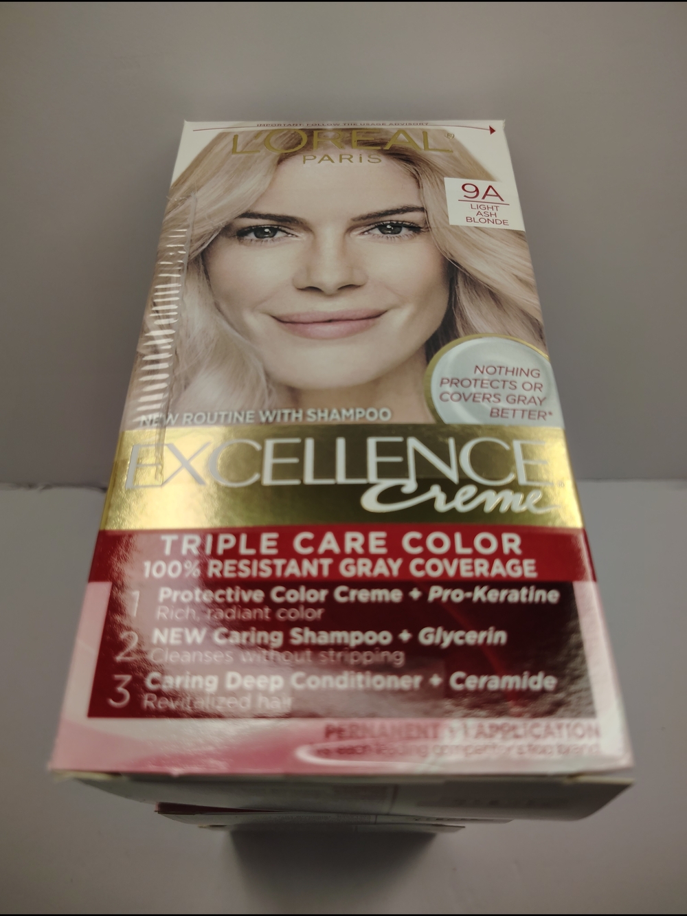 Lot Of 3 L'Oréal Excellence Crème Triple Care Hair Color Light Ash Blonde